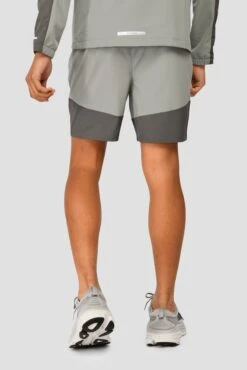 Junior Rush Running Short - Cement Grey/Platinum Grey -Cheap Unisex Activewear Store RUSH RUNNING SHORT CEMENT GREY PLATINUM GREY back