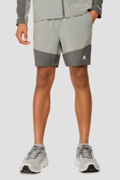 Junior Rush Running Short - Cement Grey/Platinum Grey -Cheap Unisex Activewear Store RUSH RUNNING SHORT CEMENT GREY PLATINUM GREY front