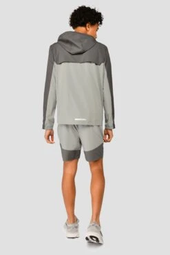 Junior Rush Running Short - Cement Grey/Platinum Grey -Cheap Unisex Activewear Store RUSH RUNNING SHORT CEMENT GREY PLATINUM GREY full back