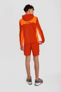 Junior Speed Windbreaker - Cardinal Red/Fiery Orange -Cheap Unisex Activewear Store SPEED WINDBREAKER CARDINAL RED FIERY ORANGE back