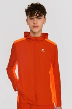 Junior Speed Windbreaker - Cardinal Red/Fiery Orange