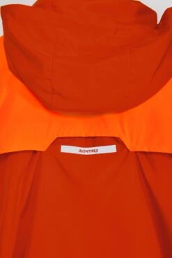 Junior Speed Windbreaker - Cardinal Red/Fiery Orange -Cheap Unisex Activewear Store SPEED WINDBREAKER CARDINAL RED FIERY ORANGE logo windflap detail