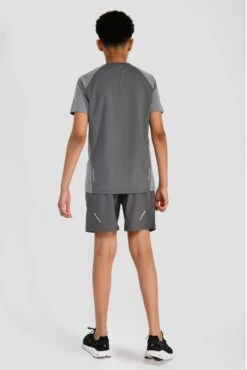 Junior Sprint T-Shirt - Cement Grey/Platinum Grey -Cheap Unisex Activewear Store SPRINT TEE CEMENT GREY PLATINUM GREY back