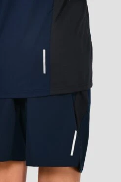 Junior Sprint T-Shirt - Midnight Blue/Space Blue -Cheap Unisex Activewear Store SPRINT TEE MIDNIGHT BLUE SPACE BLUE reflective detail