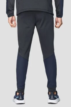 Summit Jogger - Navy Marl/Midnight Blue -Cheap Unisex Activewear Store SUMMITPOLYJOGGER NAVYMARL MIDNIGHTBLUE back