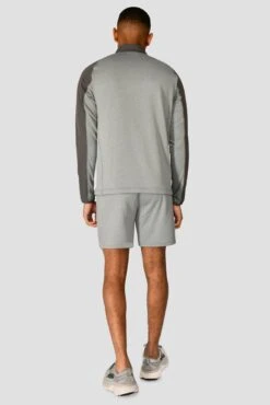 Summit Poly Short - Platinum Grey Marl/Cement Grey 10 Summit Poly Short - Platinum Grey Marl/Cement Grey -Cheap Unisex Activewear Store SUMMITPOLYSHORT PLATINUMGREYMARL CEMENTGREY fullback