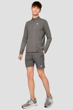 Junior Speed 1/4 Zip - Cement Grey 7 Junior Speed 1/4 Zip - Cement Grey -Cheap Unisex Activewear Store Speed1 4Zip CementGrey FullFront