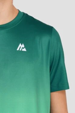 Junior Track Fade T-Shirt - Deep Sea/Mountain Meadow -Cheap Unisex Activewear Store TRACK FADE TEE DEEP SEA MOUNTAIN MEADOW logoo