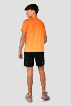 Junior Track Fade T-Shirt - Fiery Orange/Ember -Cheap Unisex Activewear Store TRACK FADE TEE FIERY ORANGE EMBER back