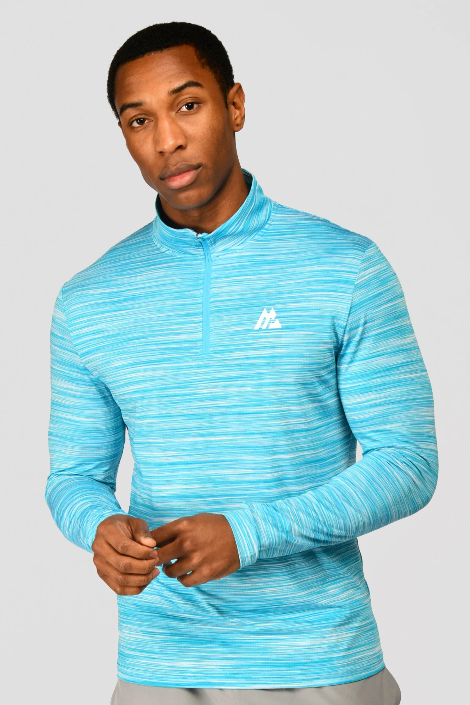 Trail 2.0 1/4 Zip - Neon Blue/White 1 Trail 2.0 1/4 Zip - Neon Blue/White