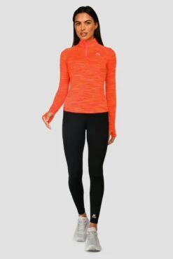 Women's Trail 2.0 1/4 Zip - Neon Pink/Orange/Red Multi -Cheap Unisex Activewear Store TRAIL 2.0 1 4 ZIP MAGENTA LAVA SAFETY ORANGE EMBER front