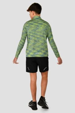 Junior Trail 2.0 1/4 Zip - Neon Blue/Lime -Cheap Unisex Activewear Store TRAIL 2.0 1 4 ZIP NEON BLUE AZURE BLUE LIME FROST back