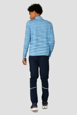 Junior Trail 2.0 1/4 Zip - Neon Blue/Sky -Cheap Unisex Activewear Store TRAIL 2.0 1 4 ZIP NEON BLUE NEON SKY WHITE back