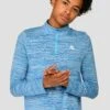 Junior Trail 2.0 1/4 Zip - Neon Blue/Sky