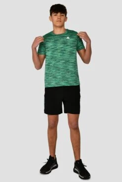 Junior Trail 2.0 T-Shirt - Green/Black 7 Junior Trail 2.0 T-Shirt - Green/Black -Cheap Unisex Activewear Store TRAIL 2.0 TEE TEAL MIST front