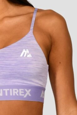 Trail Icon Bra Top - Lilac Multi -Cheap Unisex Activewear Store TRAIL ICON BRA TOP LILAC BLOOM MAGNOLIA PEARLY HEATHER AMETHYST logo detail