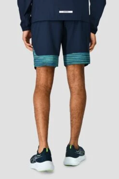Trail Panel 2.0 Short - Navy/Turquoise -Cheap Unisex Activewear Store TRAIL PANEL 2.0 SHORT MIDNIGHT BLUE AERO BLUE DEEP SEA back