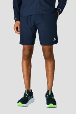 Trail Panel 2.0 Short - Navy/Turquoise -Cheap Unisex Activewear Store TRAIL PANEL 2.0 SHORT MIDNIGHT BLUE AERO BLUE DEEP SEA front