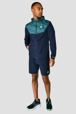 Trail Panel 2.0 Short - Navy/Turquoise -Cheap Unisex Activewear Store TRAIL PANEL 2.0 SHORT MIDNIGHT BLUE AERO BLUE DEEP SEA full front