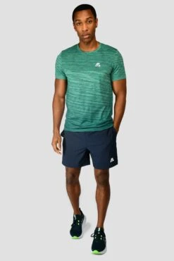 Trail Seamless T-Shirt - Mountain Meadow/Deep Sea -Cheap Unisex Activewear Store TRAIL SEAMLESS T SHIRT MOUNTAIN MEADOW DEEP SEA front