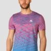 Trail Seamless T-Shirt - Pink/Blue