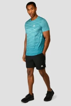 Trail Seamless T-Shirt - Neon Blue/Maya Blue -Cheap Unisex Activewear Store TRAIL SEAMLESS TEE NEON BLUE MAYA BLUE front.jpg2