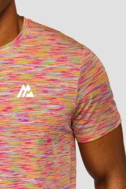 Trail 2.0 T-Shirt - Blue/Pink Multi 9 Trail 2.0 T-Shirt - Blue/Pink Multi -Cheap Unisex Activewear Store TRAIL TEE ARCTIC BLUE NEON BLUE PINK MAGNET OG NEON logo detail