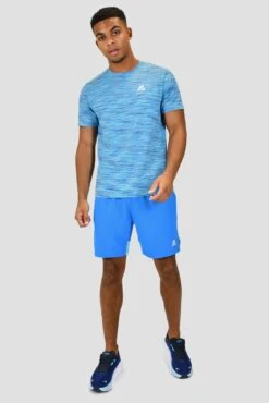 Trail 2.0 T-Shirt - Neon Sky/Violet Multi -Cheap Unisex Activewear Store TRAIL TEE NEON SKY ARCTIC BLUE VIVID VIOLET NEON BLUE front