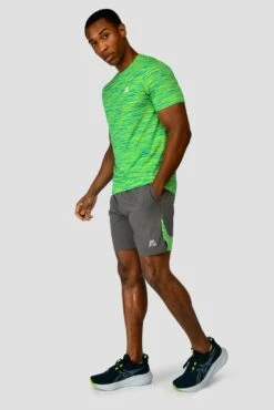 Trail 2.0 T-Shirt - OG Neon/Green -Cheap Unisex Activewear Store TRAIL TEE OG NEON PERSIAN GREEN NEON BLUE front