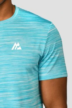 Trail 2.0 T-Shirt - Neon Blue/White 9 Trail 2.0 T-Shirt - Neon Blue/White -Cheap Unisex Activewear Store TRAILTEE NEON SKY MAYA BLUE WHITE LOGO DETAIL