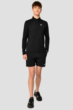 Junior Track 2.0 Short - Black -Cheap Unisex Activewear Store Track 2.0 Short Black Full Front