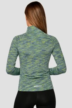Cheap Unisex Activewear Store -Cheap Unisex Activewear Store Trail 1 4 Zip BLUE GREEN CAPRI Close back