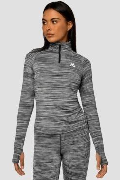 Cheap Unisex Activewear Store 36 Trail 2.0 1/4 Zip - Black/Grey Multi