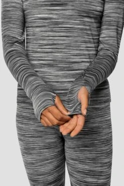 Trail 2.0 1/4 Zip - Black/Grey Multi -Cheap Unisex Activewear Store Trail 1 4 Zip GREY BLACK WHITE Sleeve detail