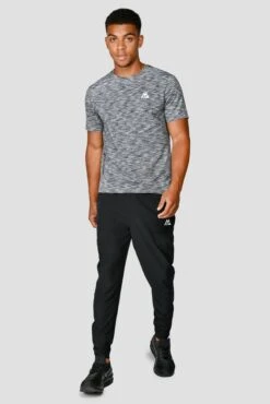 Trail 2.0 T-Shirt - Black/Grey Multi -Cheap Unisex Activewear Store Trail2.0T Shirt MONUMENT CASTLEROCK BLACK WHITE front