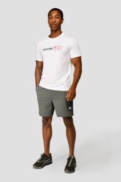 Ultra Woven Short - Cement Grey/Jet Grey -Cheap Unisex Activewear Store ULTRA WOVENSHORT CEMENT GREY JET GREY front 1