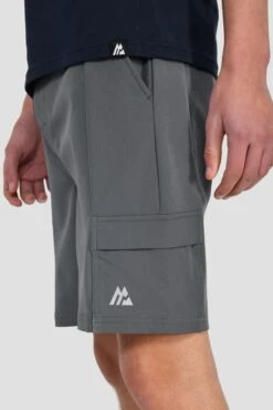 Junior Utility Cargo Short - Cement Grey 13 Junior Utility Cargo Short - Cement Grey -Cheap Unisex Activewear Store UTILITY CARGO SHORT CASTLEROCK pocket detail