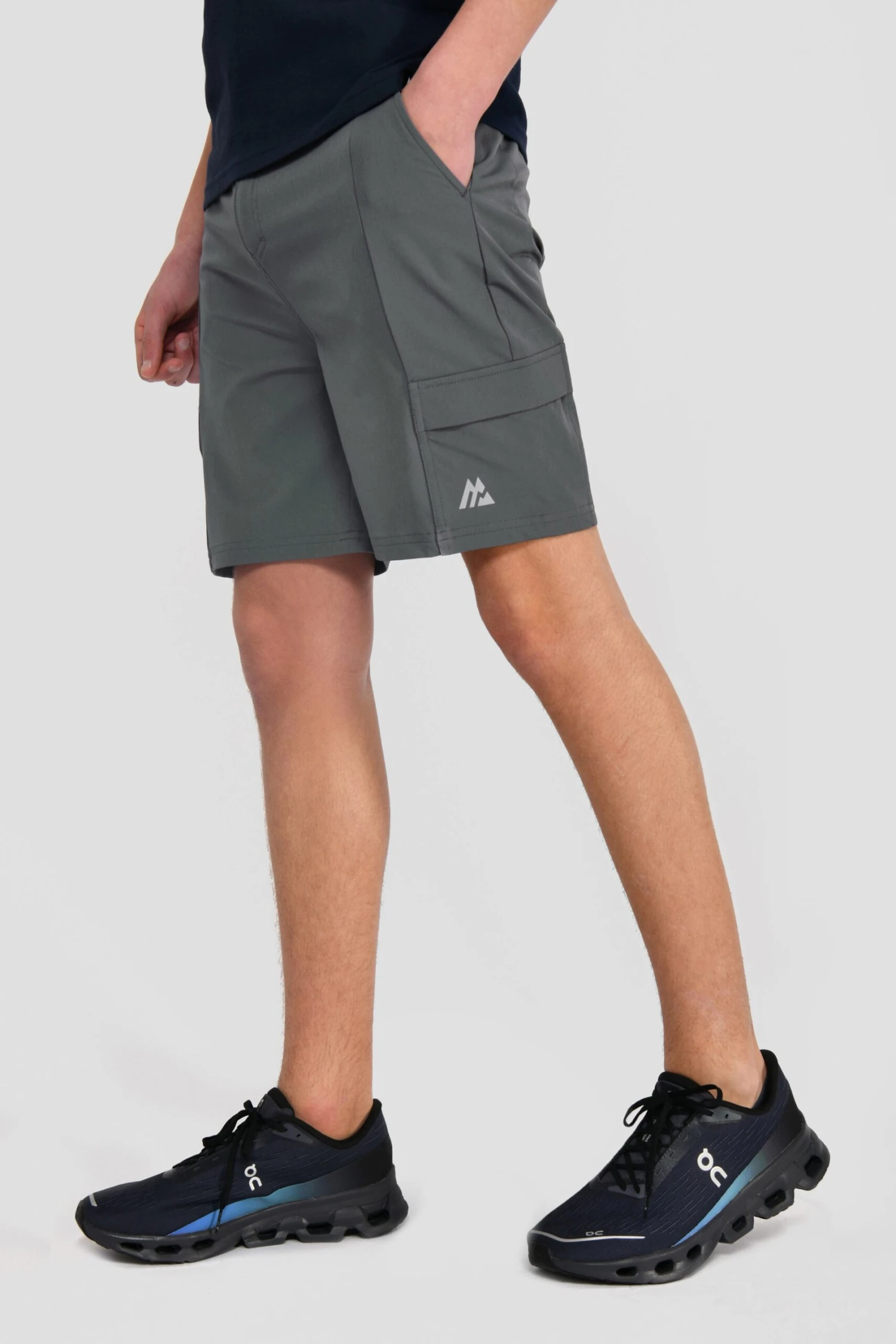 Junior Utility Cargo Short - Cement Grey 1 Junior Utility Cargo Short - Cement Grey
