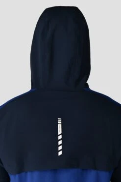 Vector Jacket - Midnight Blue/Marine Blue -Cheap Unisex Activewear Store VECTOR JACKET MIDNIGHT BLUE MARINE BLUE Close back detail