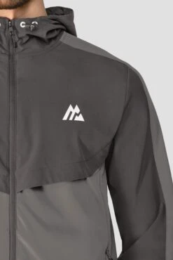 Vector Jacket - Cement Grey/Jet Grey -Cheap Unisex Activewear Store VECTORJACKET CEMENTGREY JETGREY close