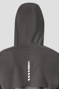 Vector Jacket - Cement Grey/Jet Grey -Cheap Unisex Activewear Store VECTORJACKET CEMENTGREY JETGREY hooddetail