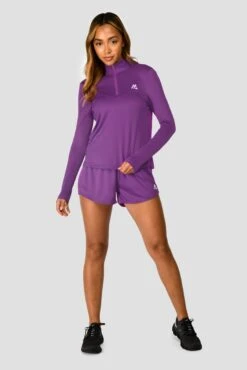Women's Vital 1/4 Zip - Electric Purple -Cheap Unisex Activewear Store VITAL 1 4 ZIP ELECTRIC PURPLE front
